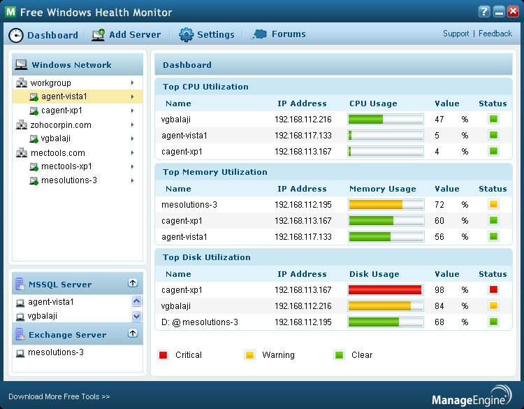 Windows 7 Dashboard