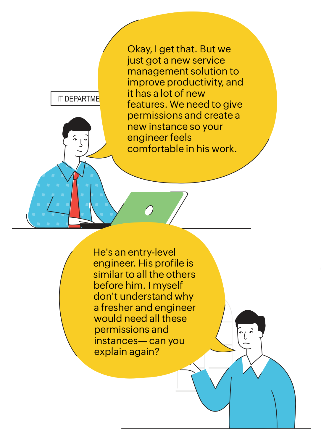 Comic : ITSM supply chain department