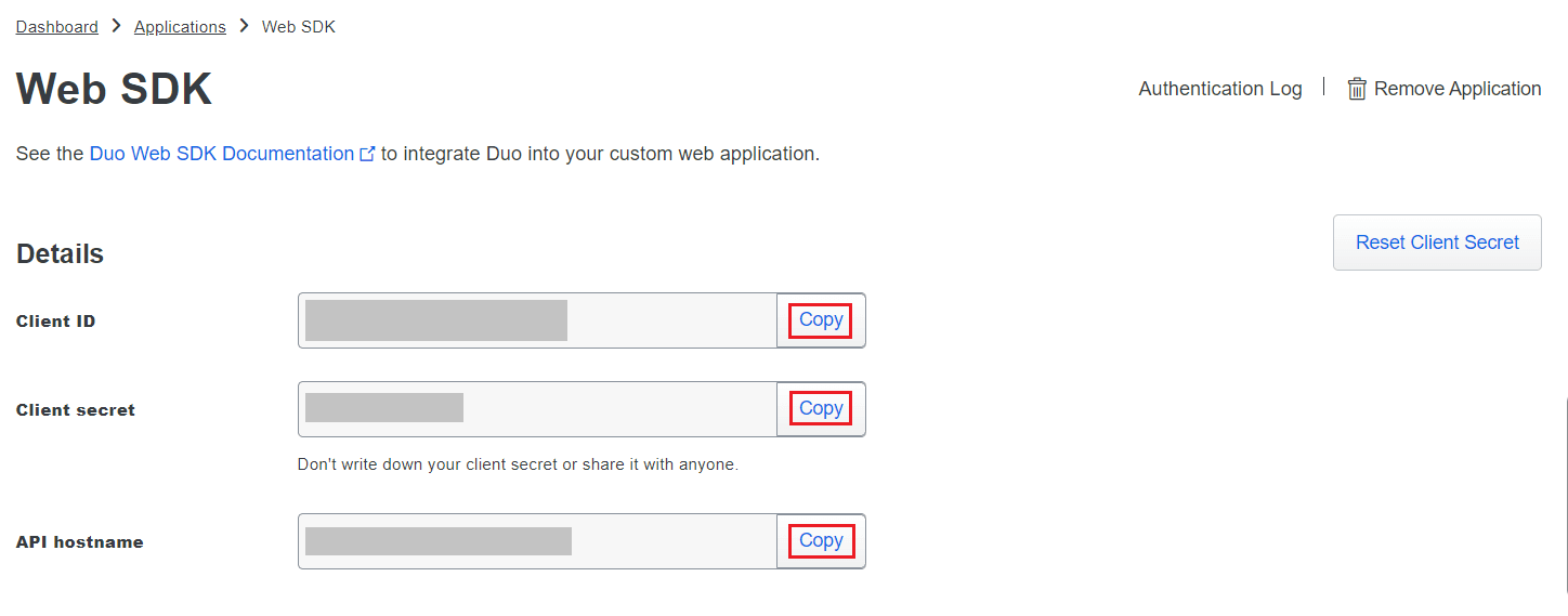 Duo Security Configuration