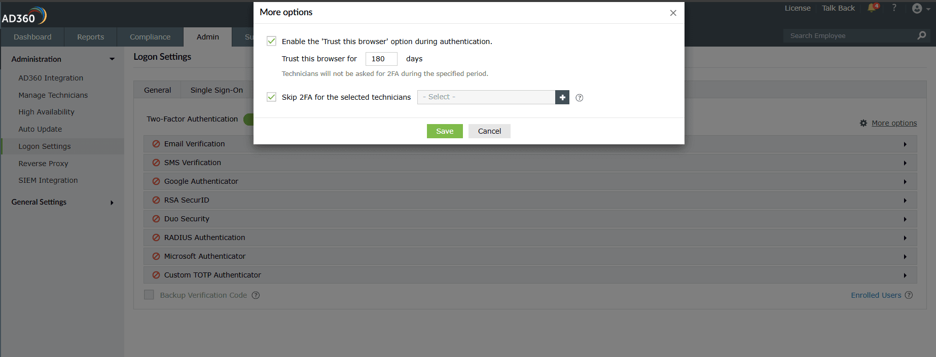 Two Factor Authentication
