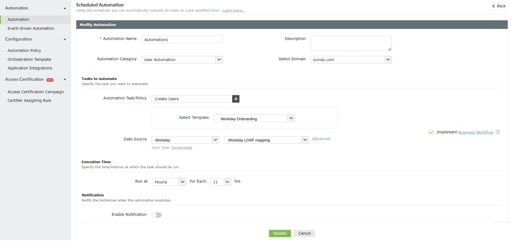 How to configure Workday integration in ADManager Plus