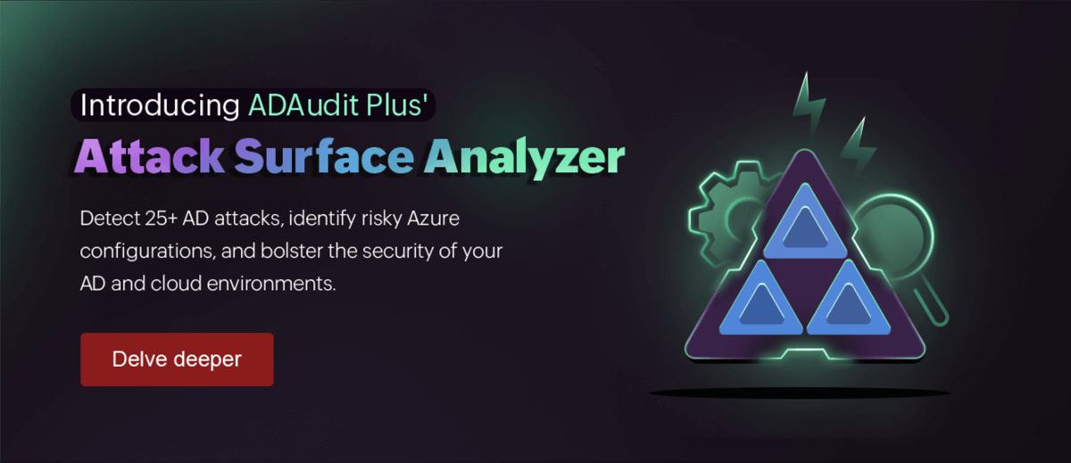 Introducing ADAudit Plus Attack surface Analyzer