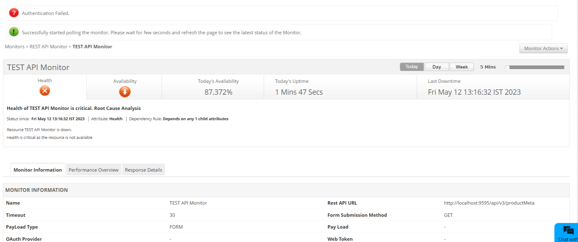 REST API Error 401 REST API Error 401