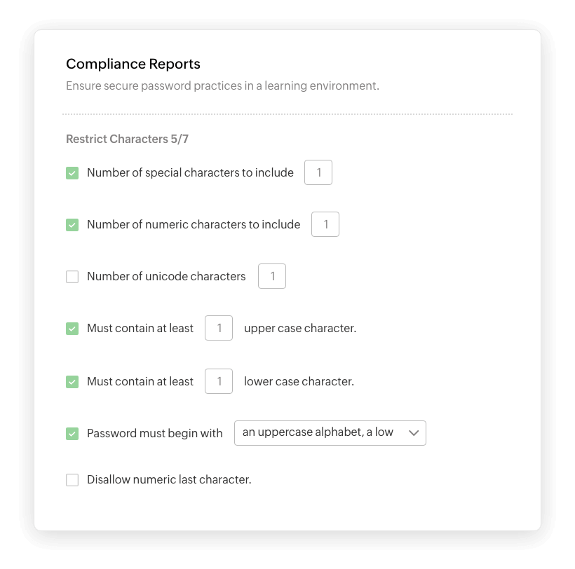 Compliance Reports