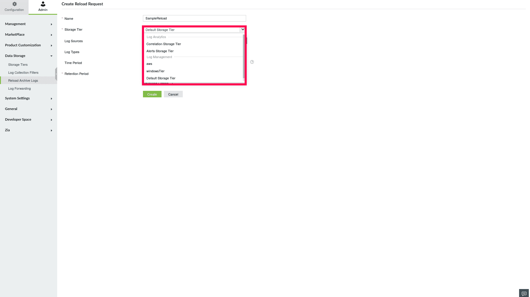 Reload Historical Logs