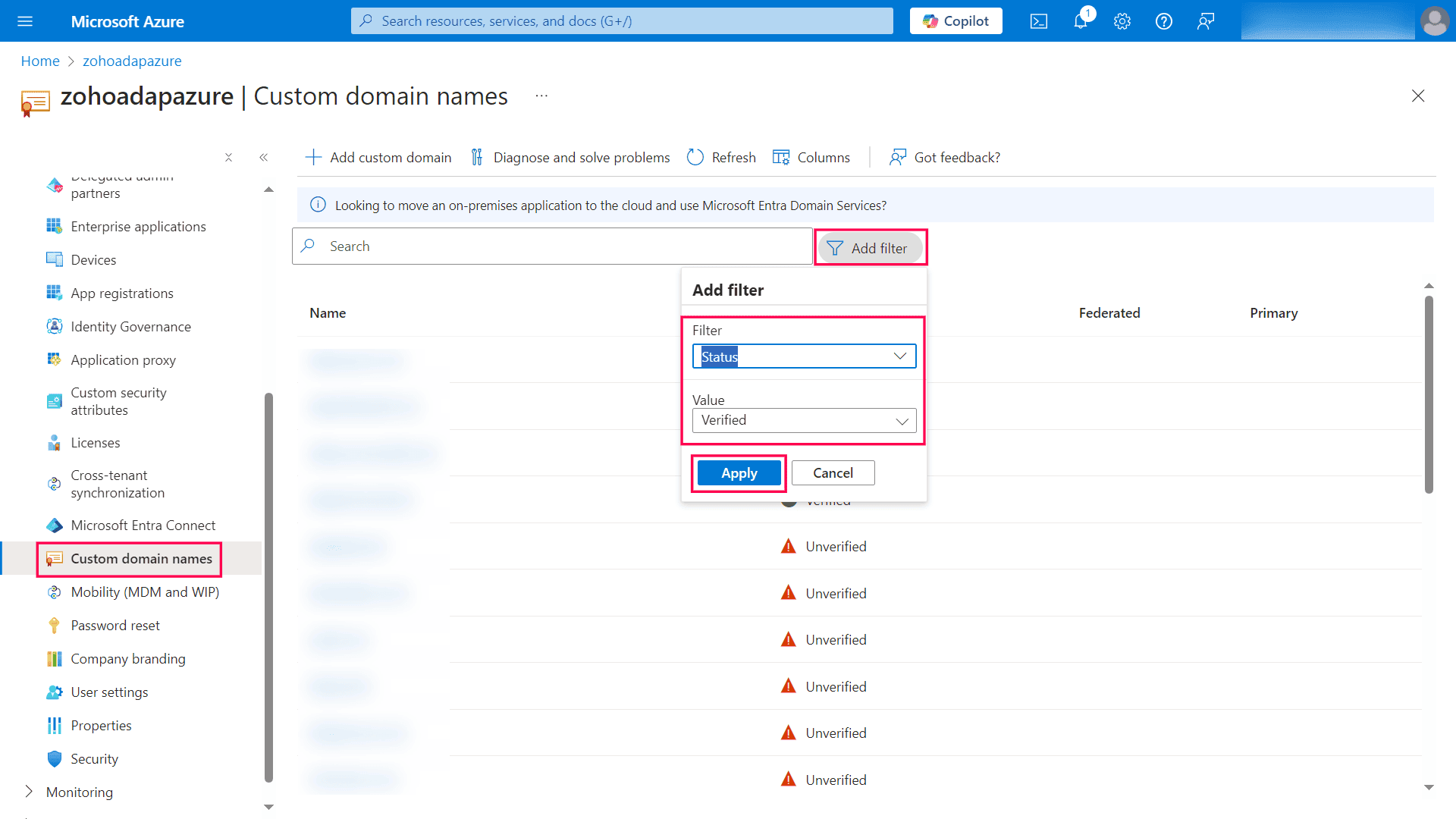 Using an Azure AD Premium license