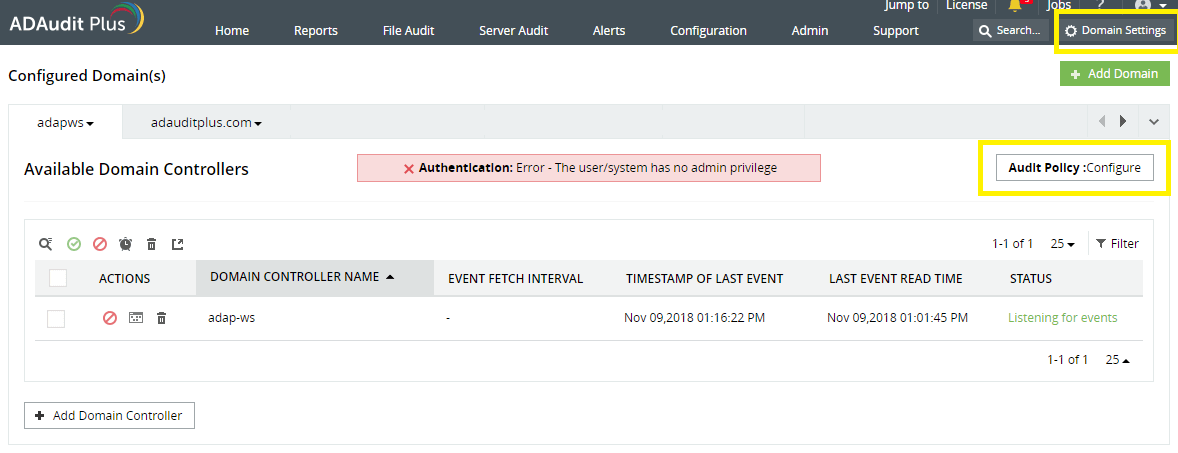 active-directory-audit-automatic-configuration