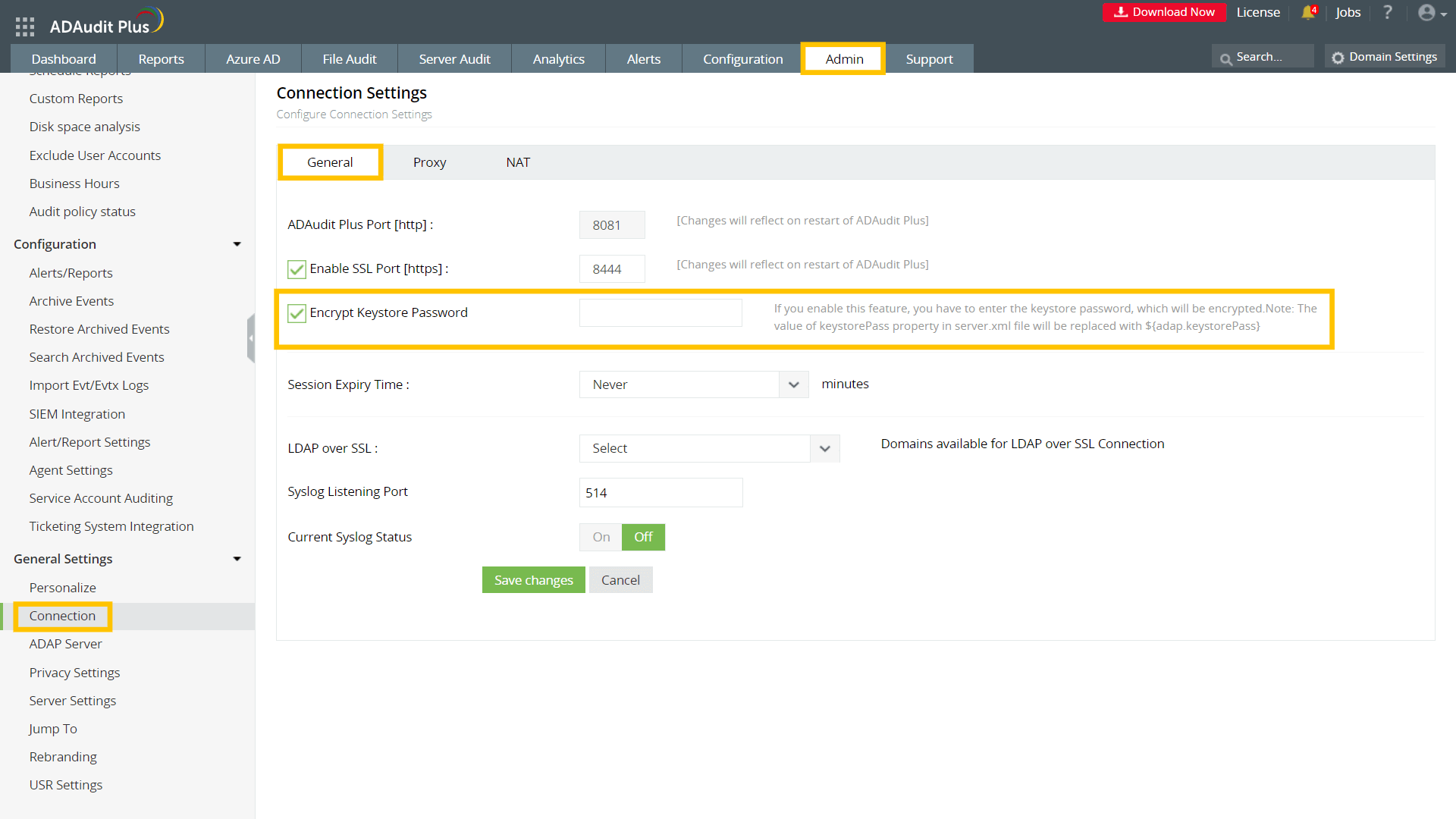 Steps for enabling SSL