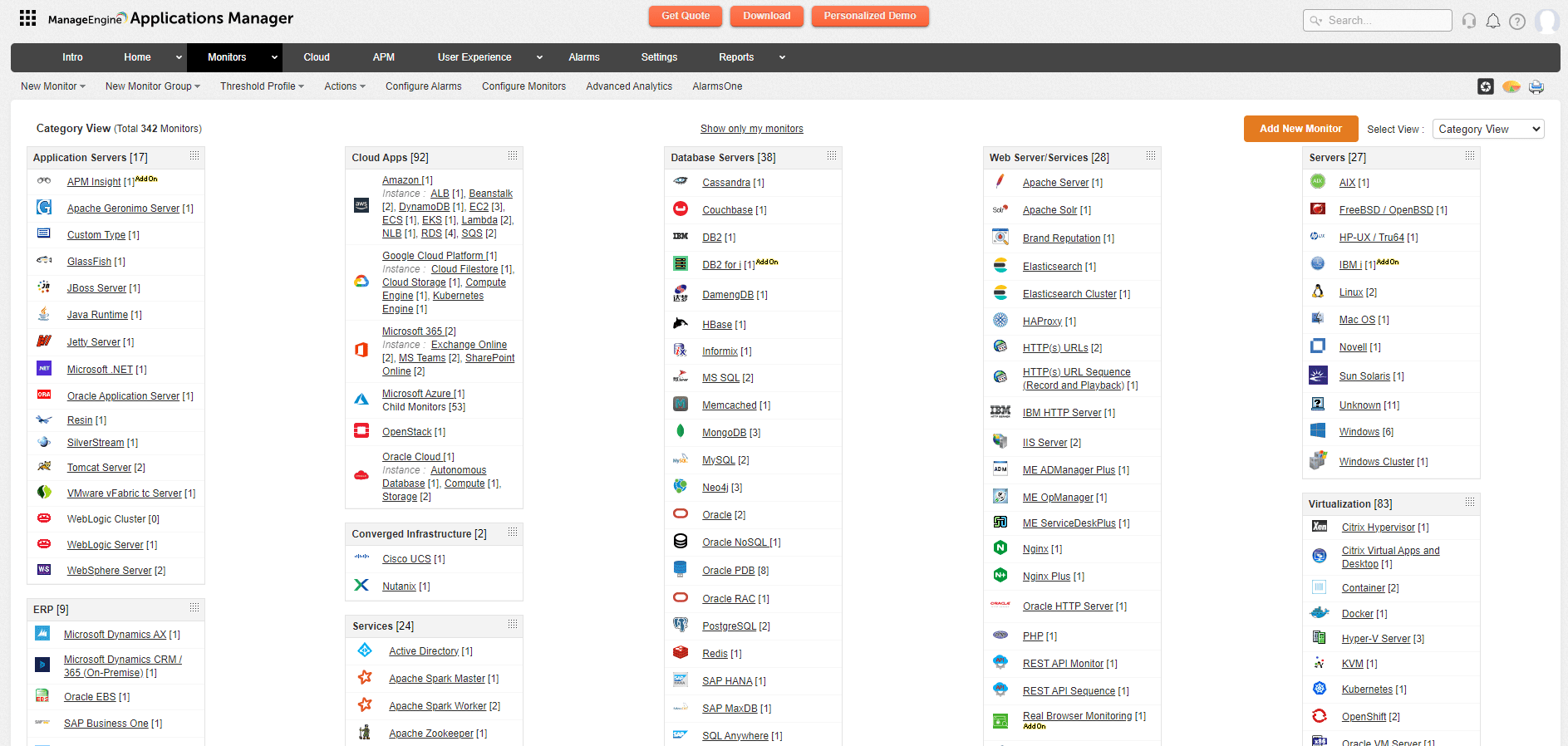 Application Monitoring Solution  - ManageEngine Applications Manager