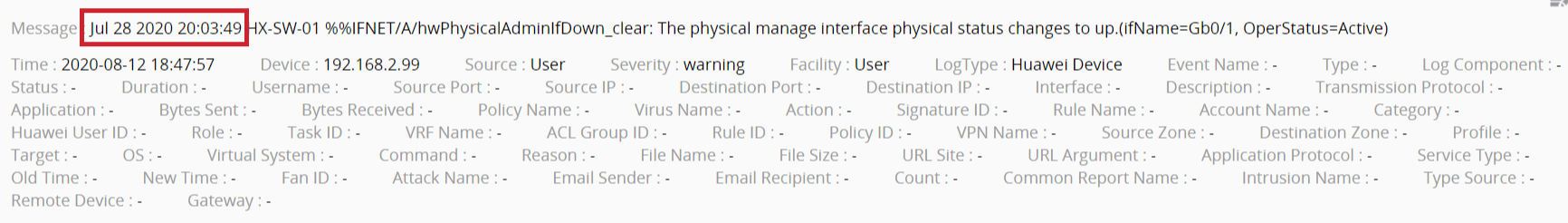 For syslog devices