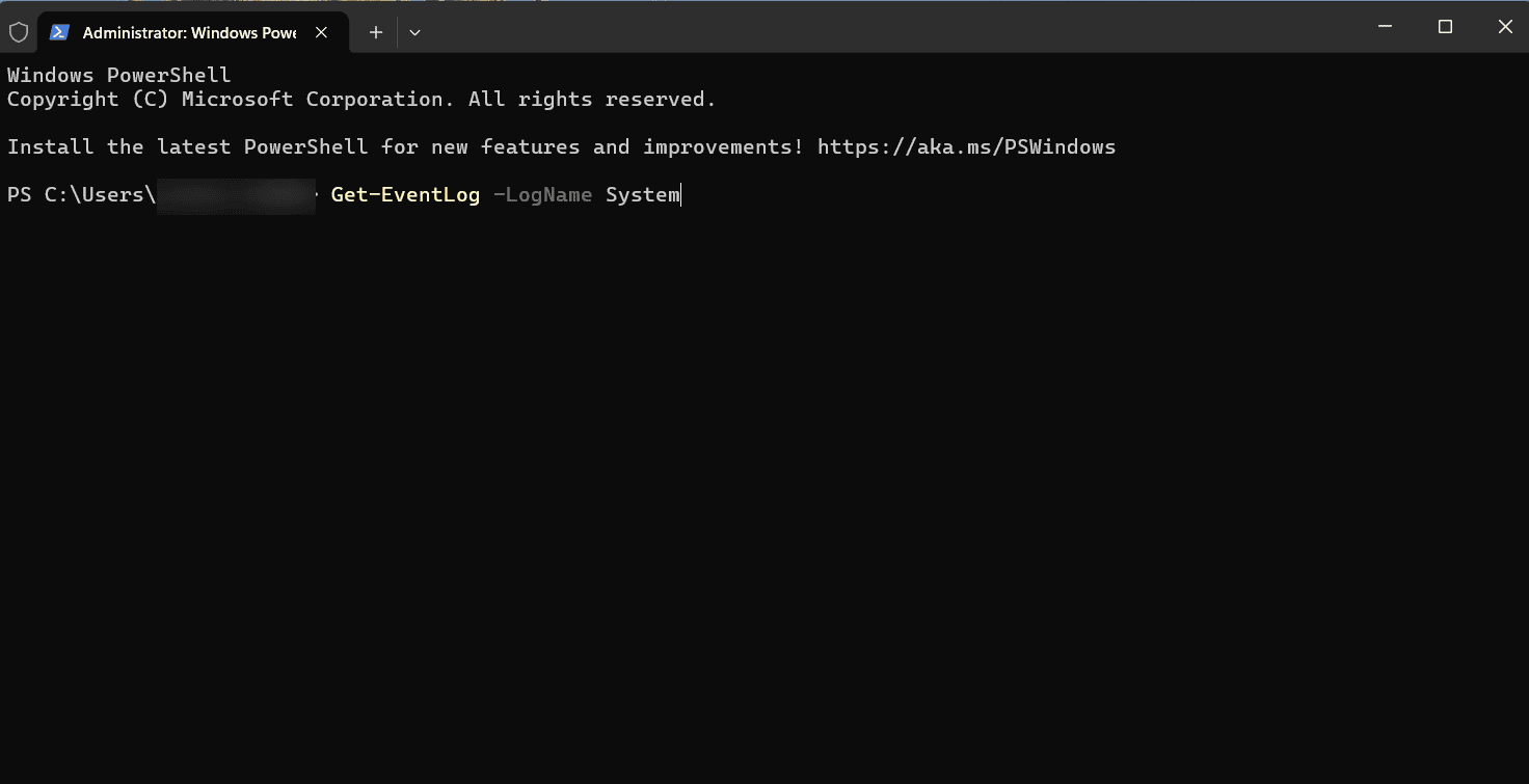 Figure 6: Viewing and accessing Windows update logs in Windows 11 using PowerShell