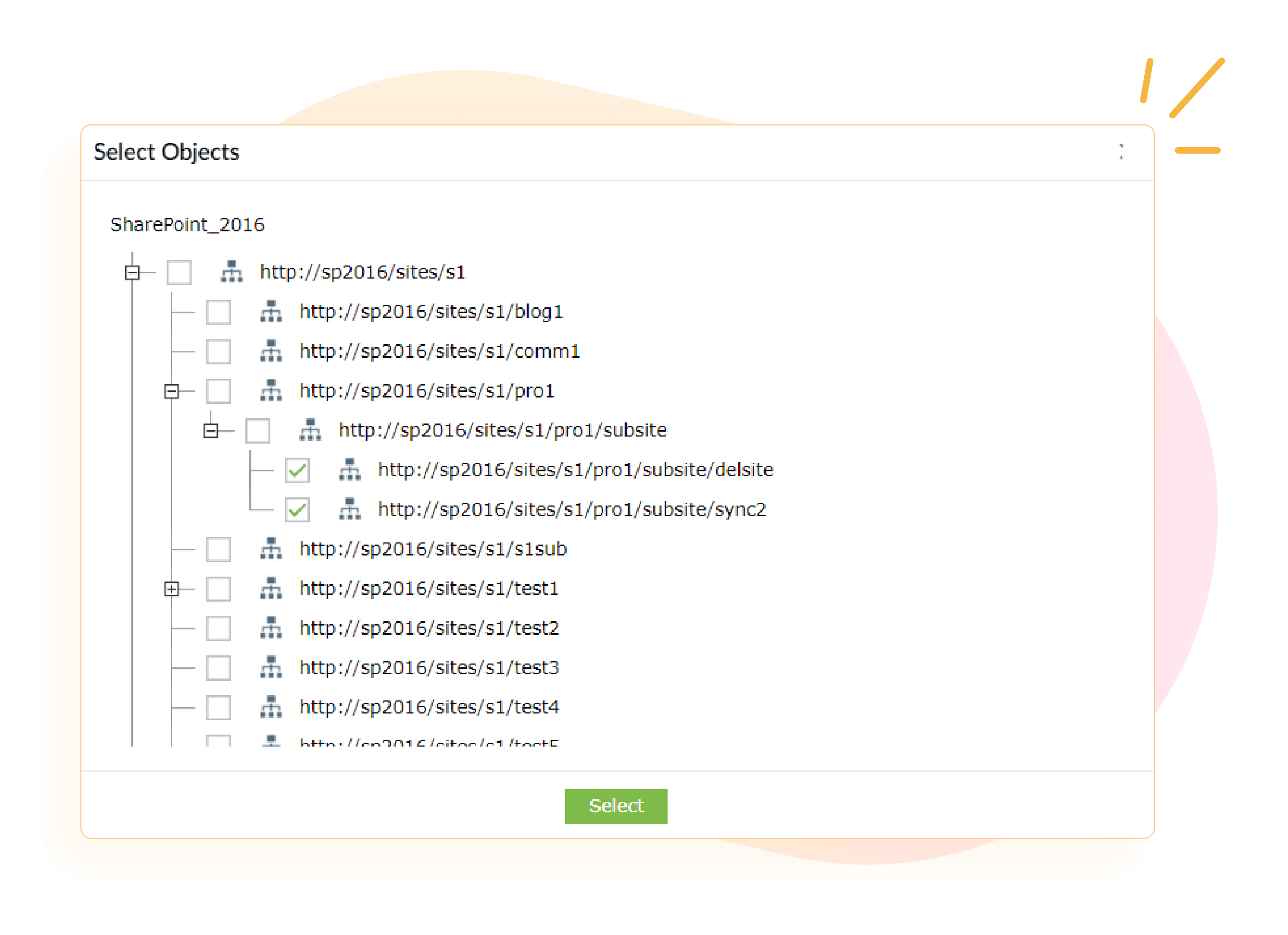 Granular backups