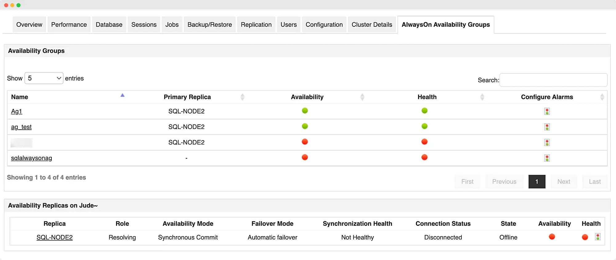 Monitor SQL server performance for replication statistics