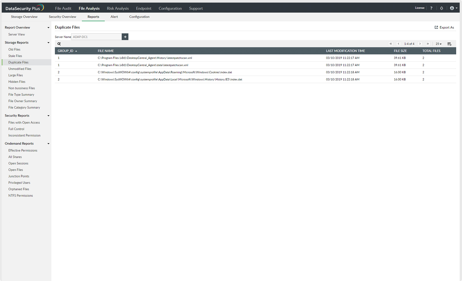 Analyze ROT data