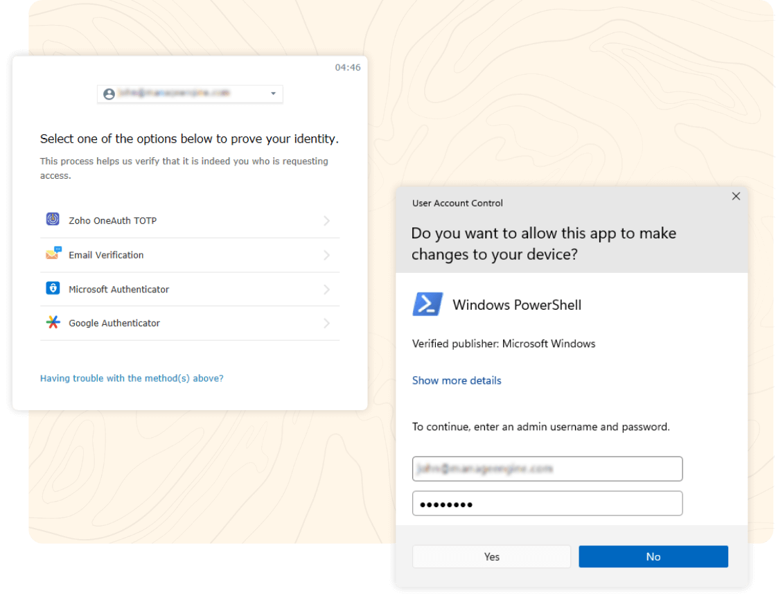 Implement MFA for Windows UAC in ManageEngine Identity360