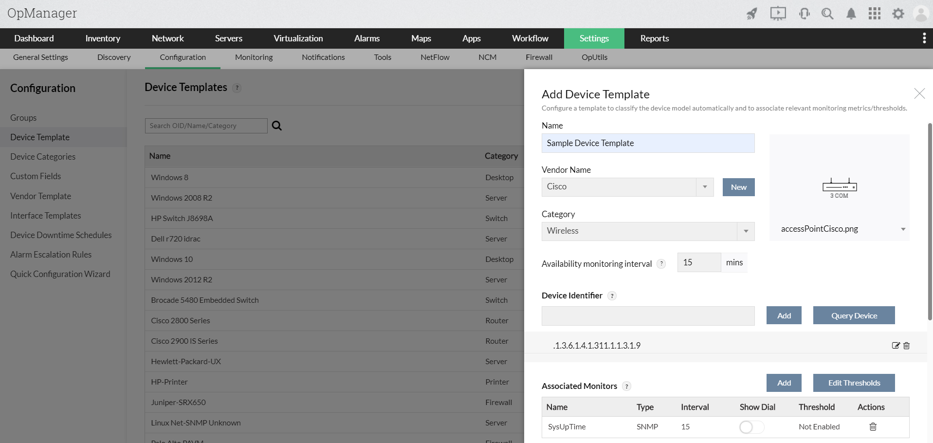 Network Management System Software - ManageEngine OpManager