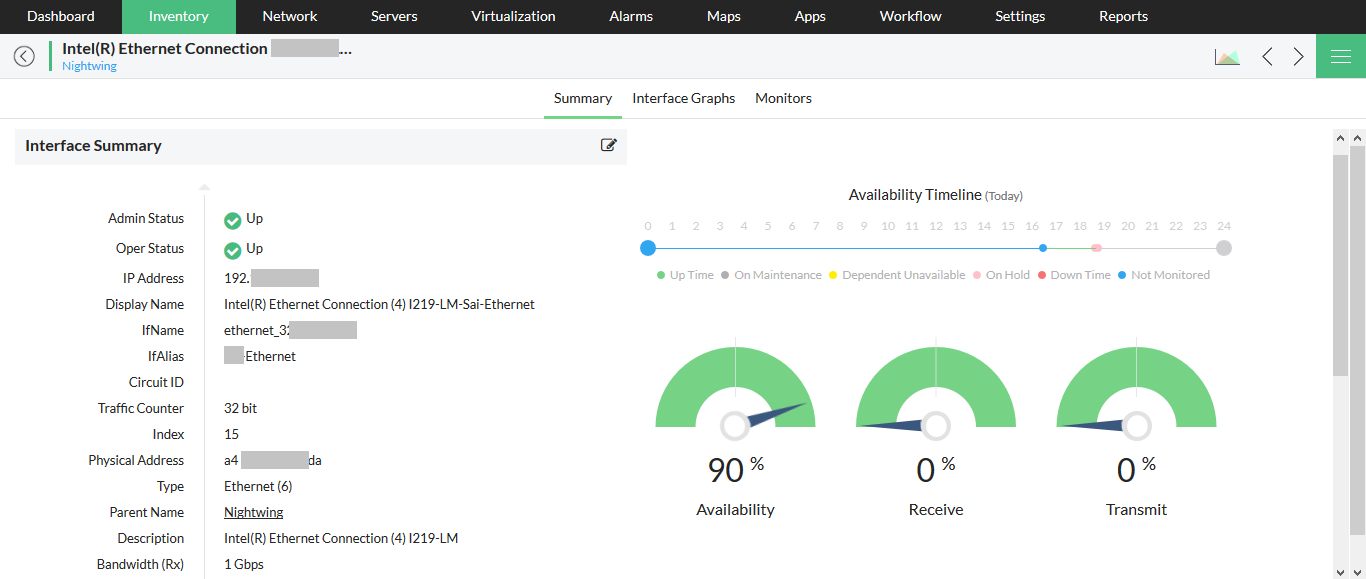 Ethernet Monitoring Software - ManageEngine OpManager