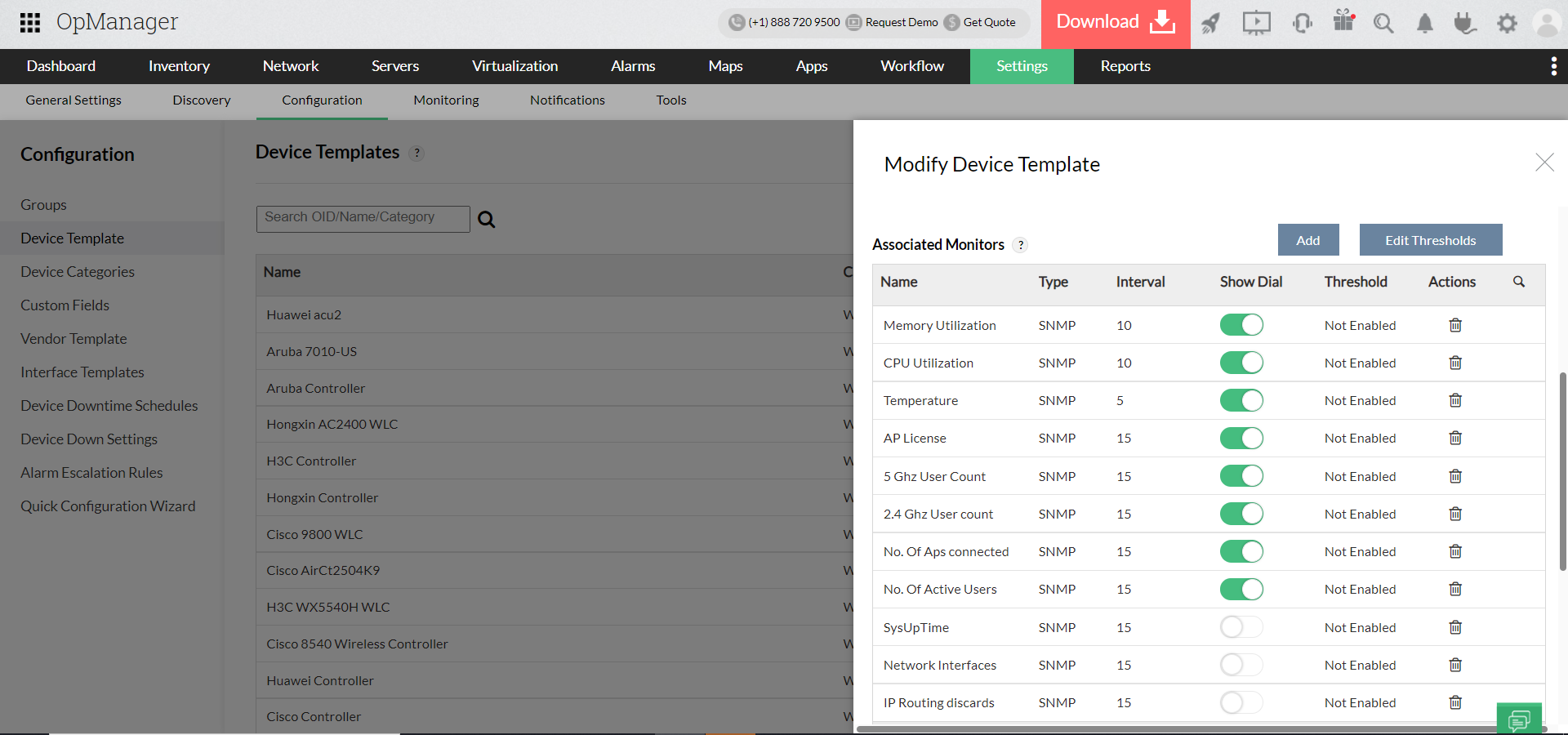 WiFi Monitoring Software - ManageEngine OpManager