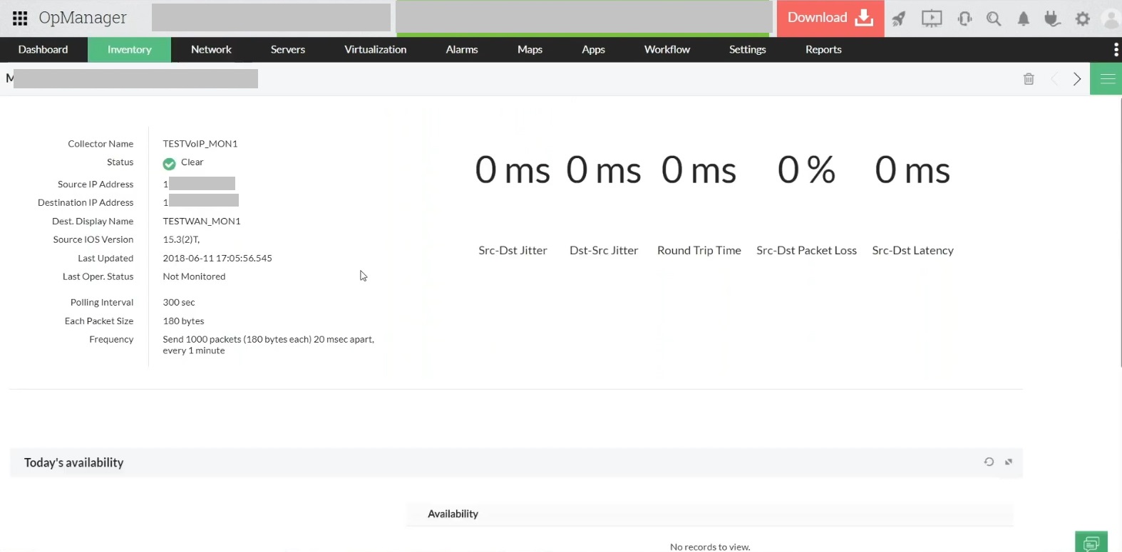 Network Latency Monitoring Tools - ManageEngine OpManager