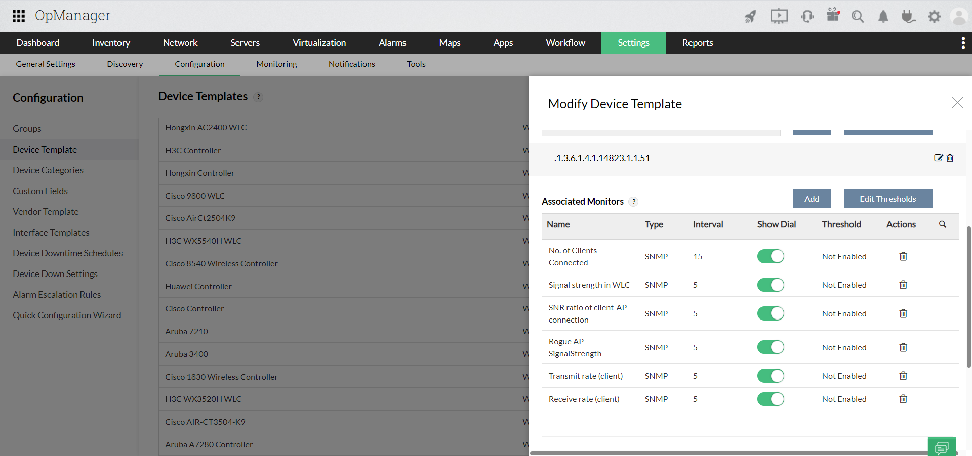 WiFi Monitoring Tools - ManageEngine OpManager