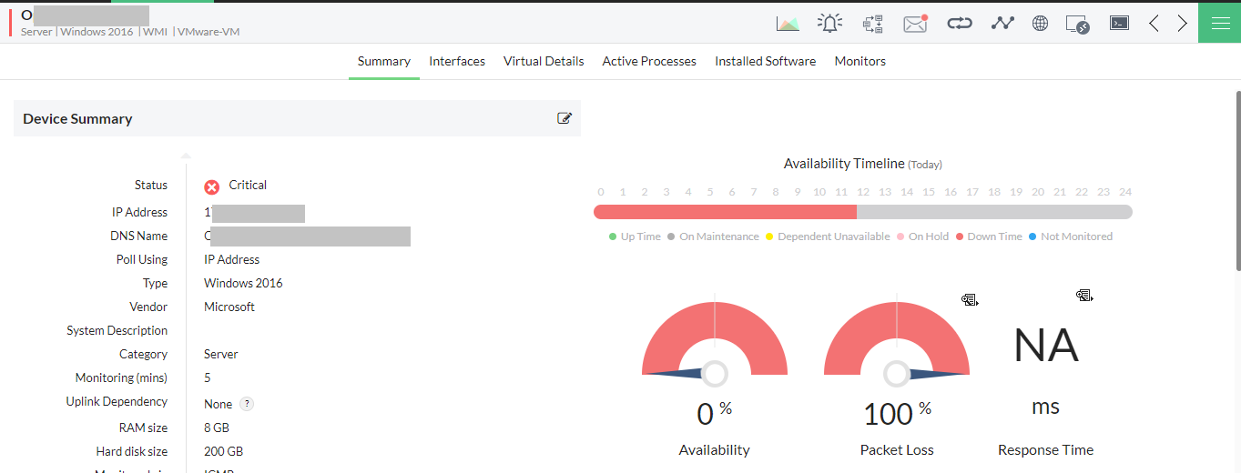 Windows Process Monitoring - ManageEngine OpManager