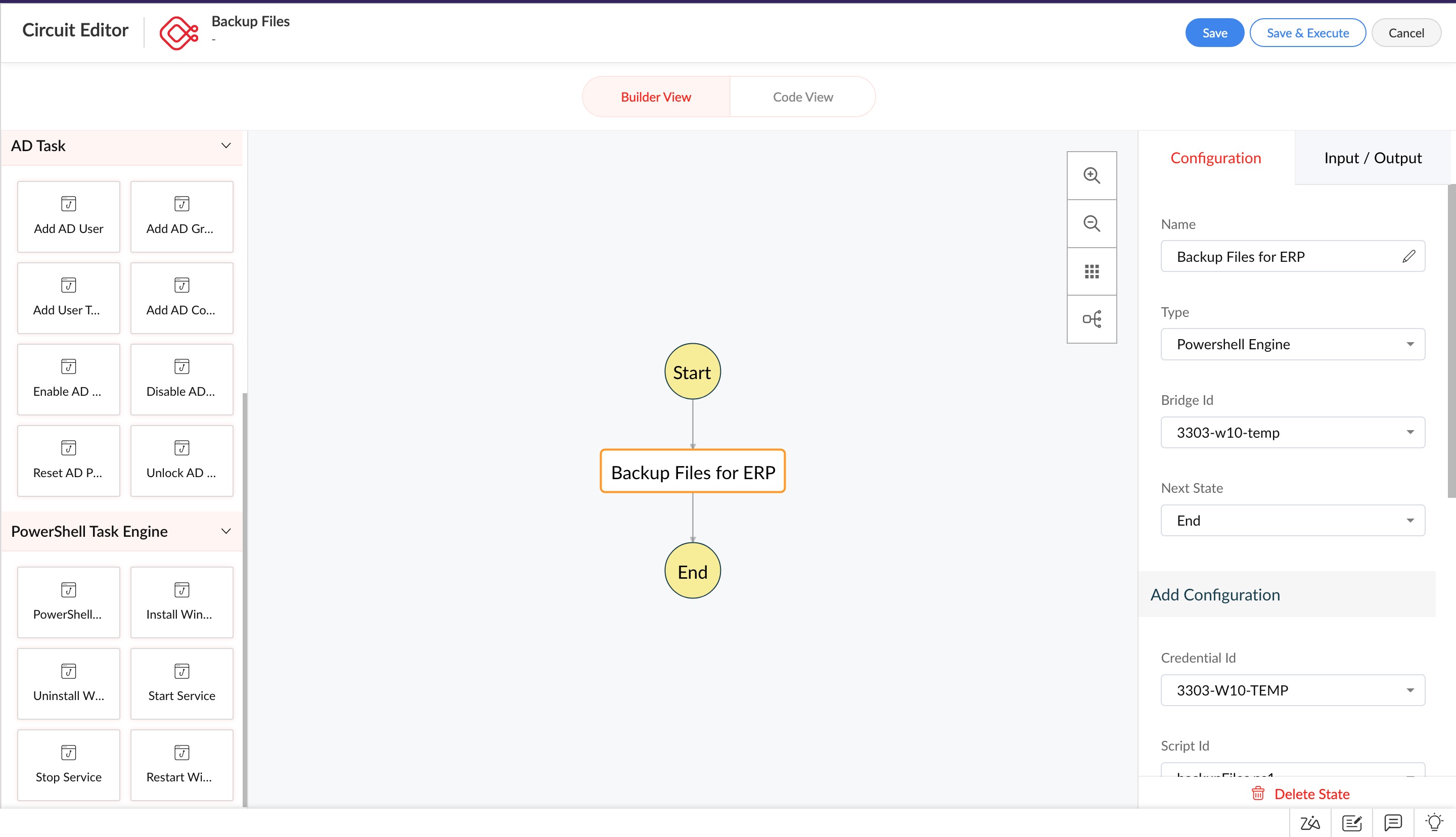 Predefined Circuit States for Task Automation