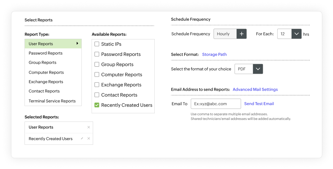 Automate report scheduling