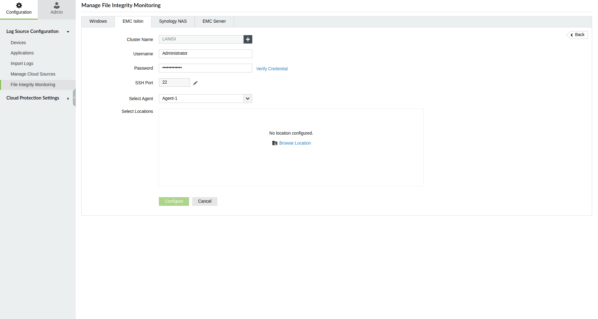 EMC Isilon file monitoring
