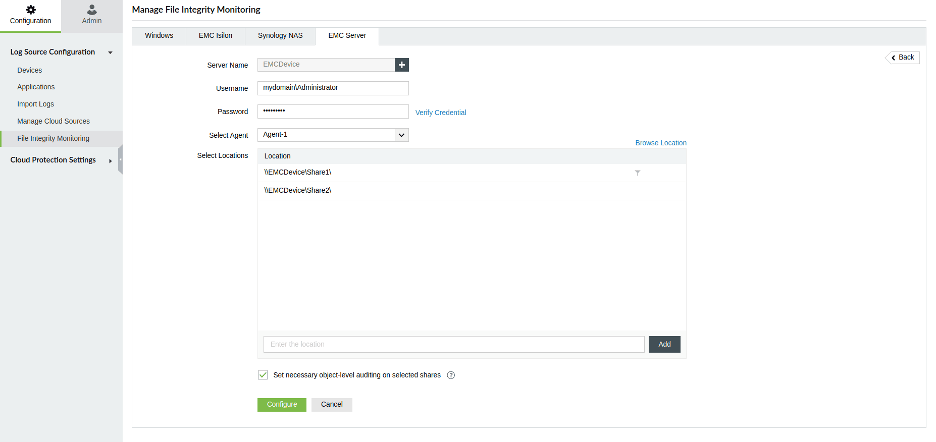EMC CIFS server auditing