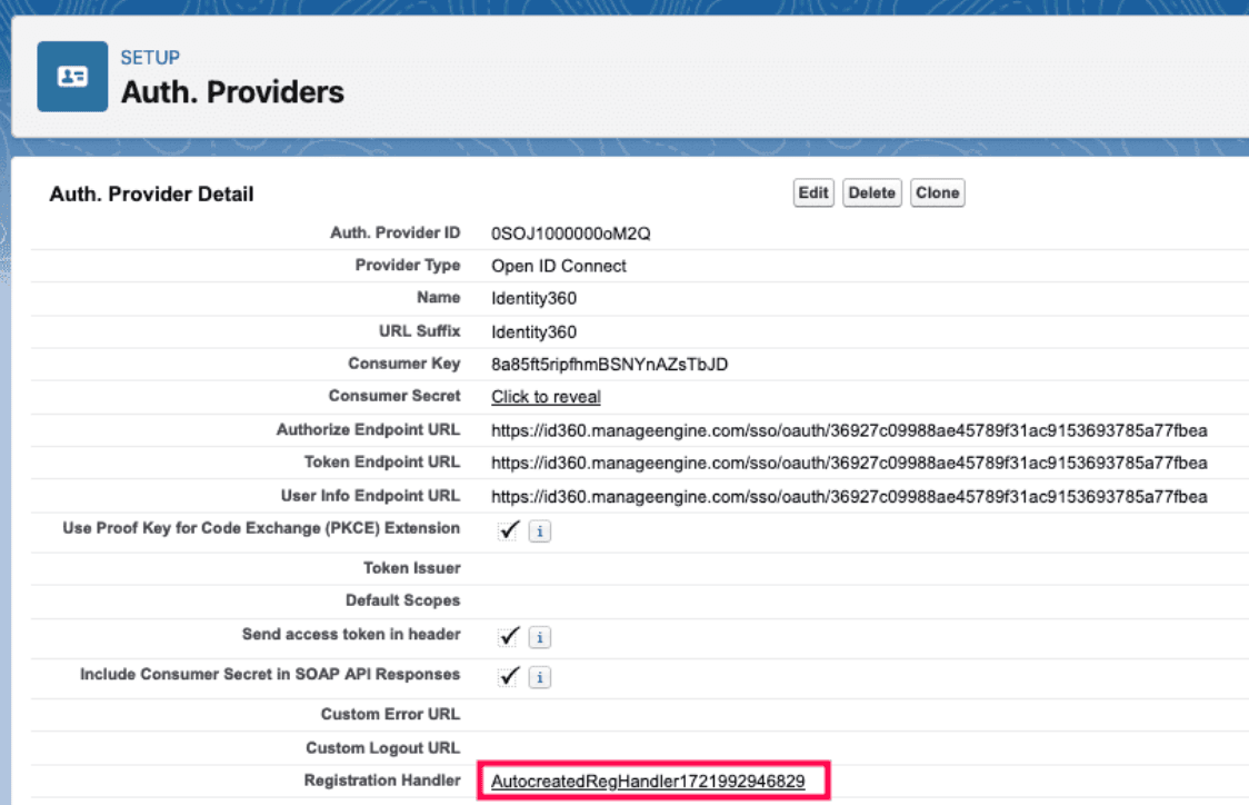 Auto creating registration handler in Salesforce