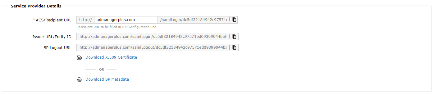 ADManager Plus MSP configuration details