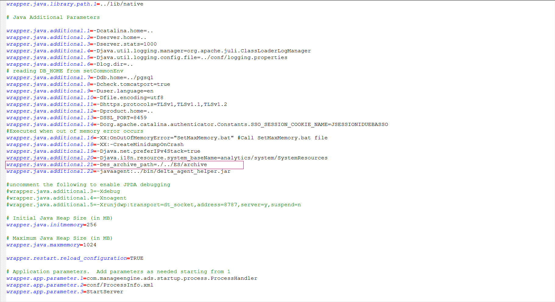 Steps to change the archive path