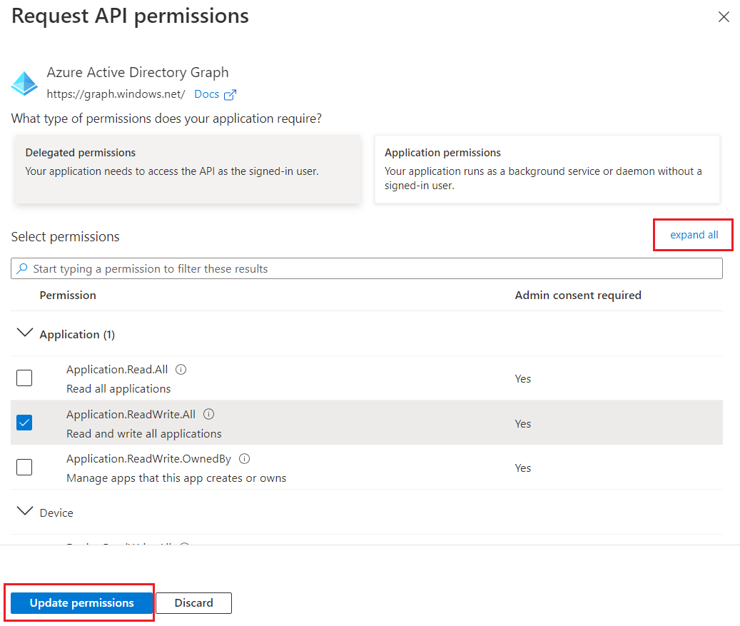 Steps to modify REST API permissions