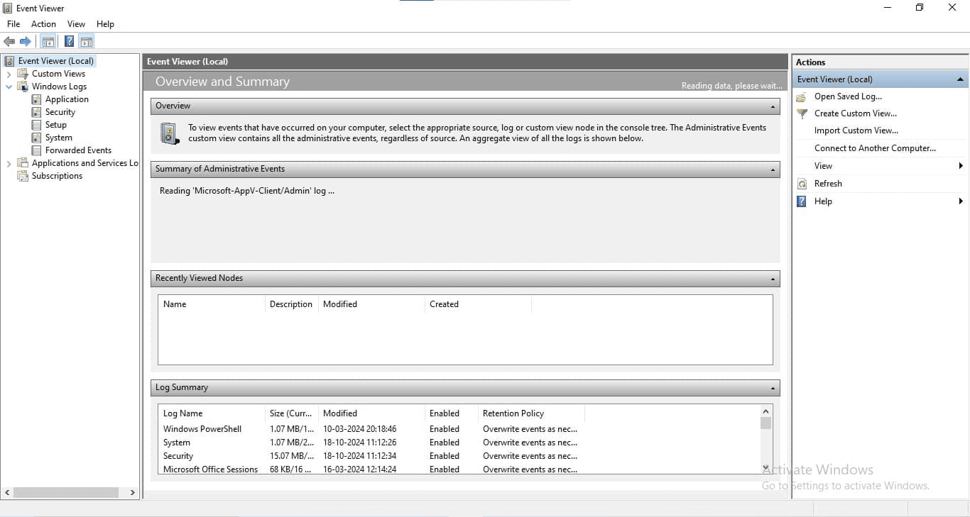 Viewing and accessing Windows crash logs in Windows 11 using Windows Event Viewer