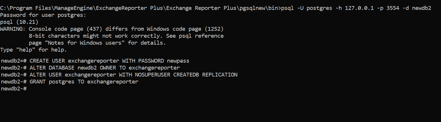 Migration from the bundled PostgreSQL database version to a newer version of PostgreSQL