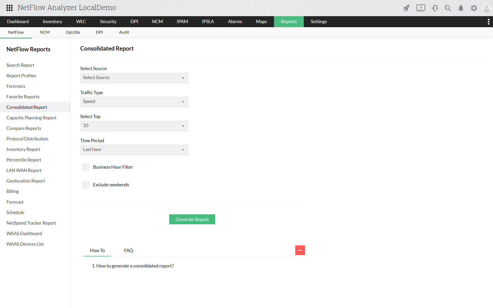 Network Traffic Analysis (NTA) - ManageEngine NetFlow Analyzer