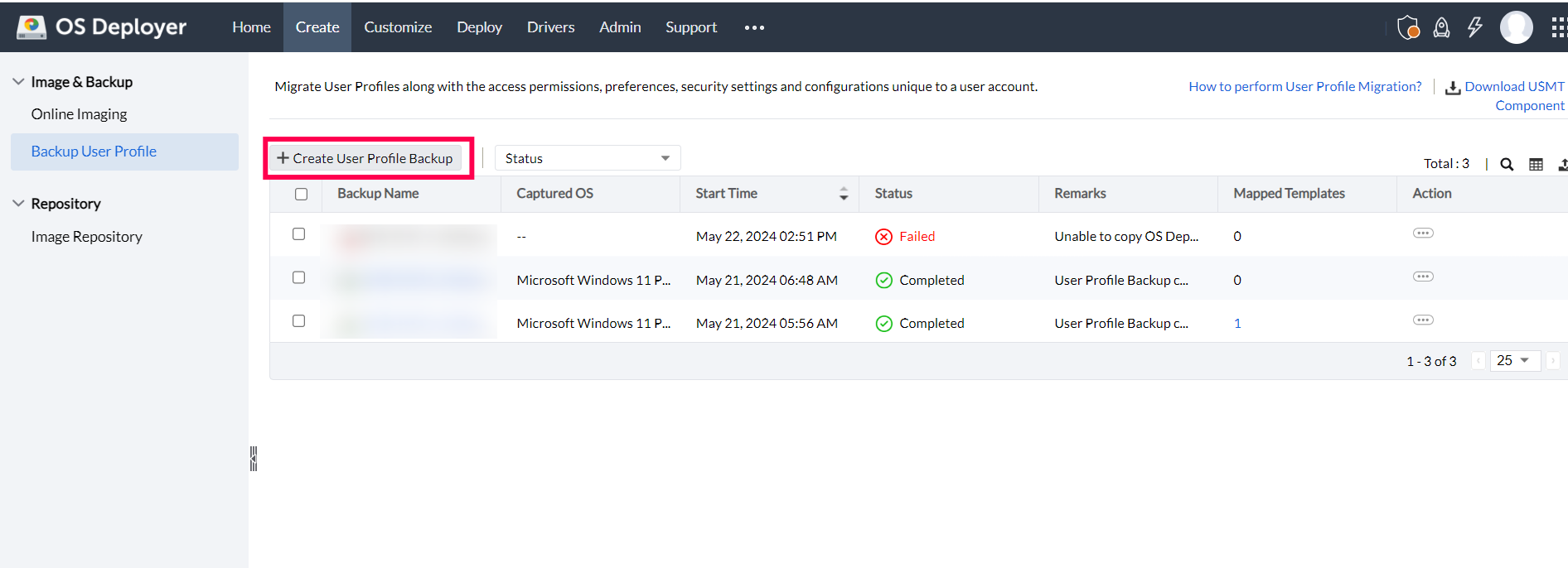 Windows Profile Migration Tool - ManageEngine OS Deployer