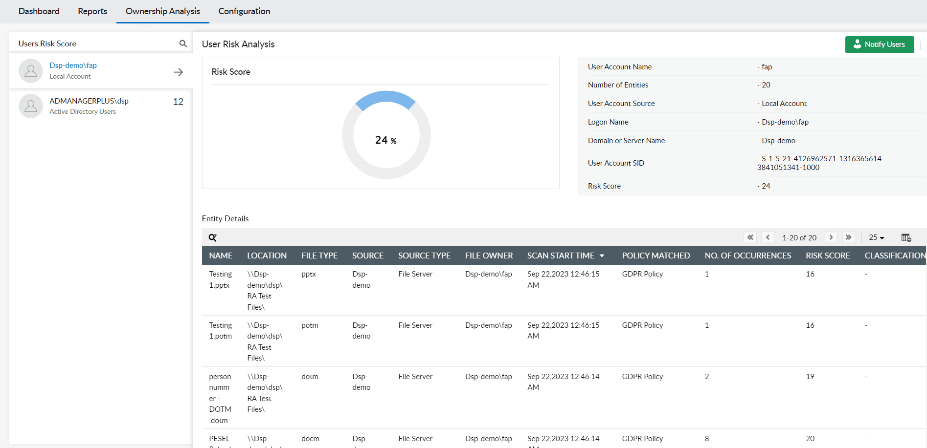 Quarantine malware