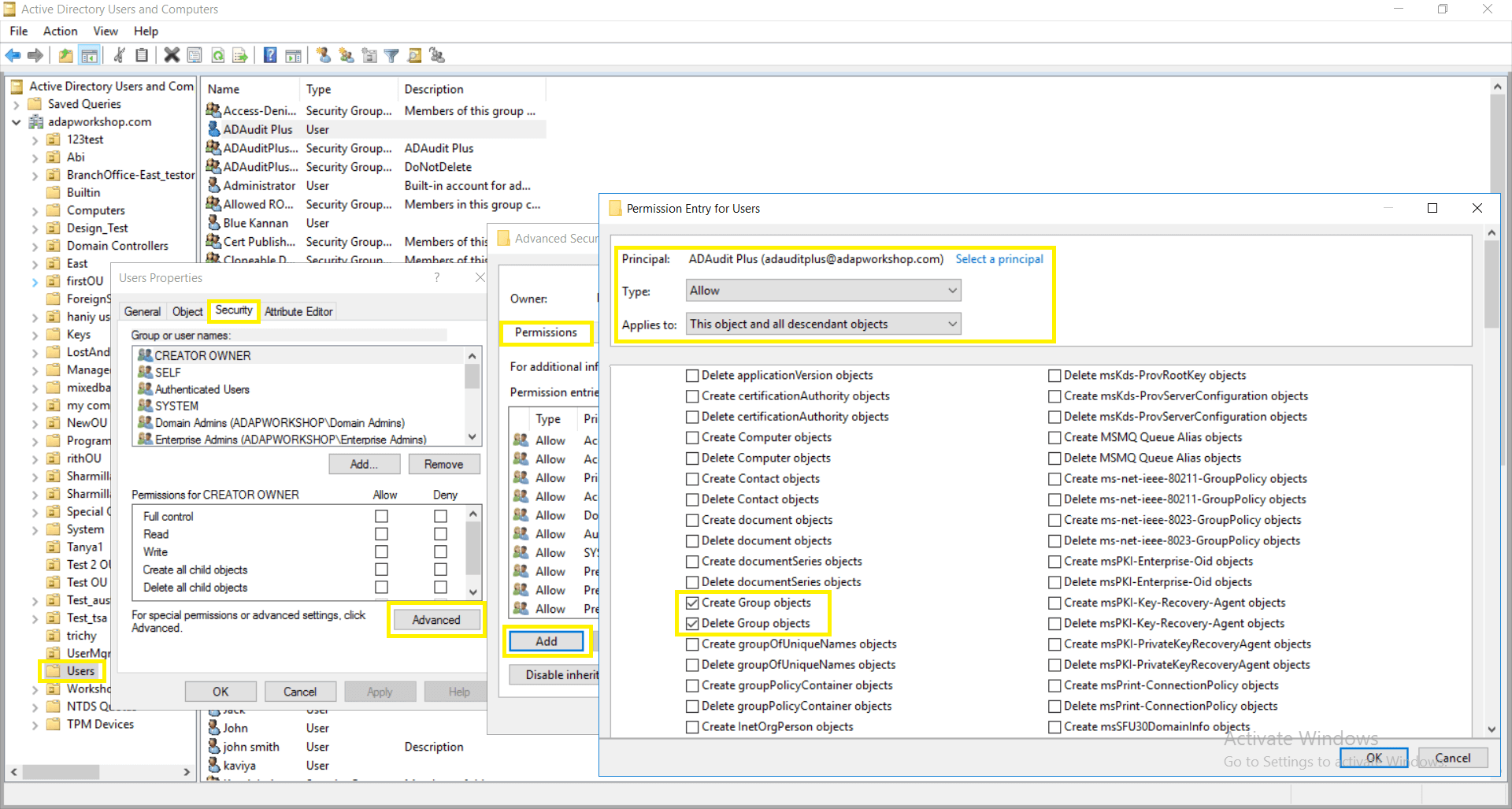 active-directory-audit-privileges-permissions-required-for-event-log-collection