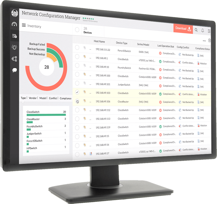 Configuration Change Management - ManageEngine Network Configuration Manager