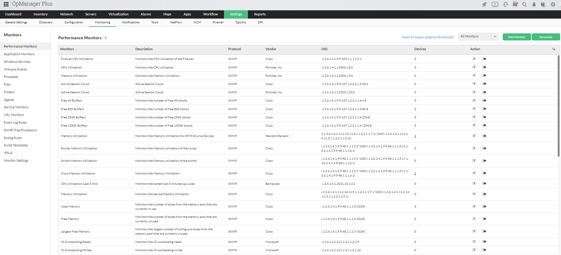 Network Infrastructure Monitoring - ManageEngine OpManager Plus