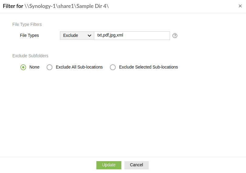 Synology NAS file monitoring