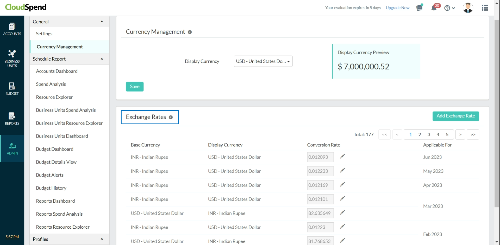 Exchange Rates