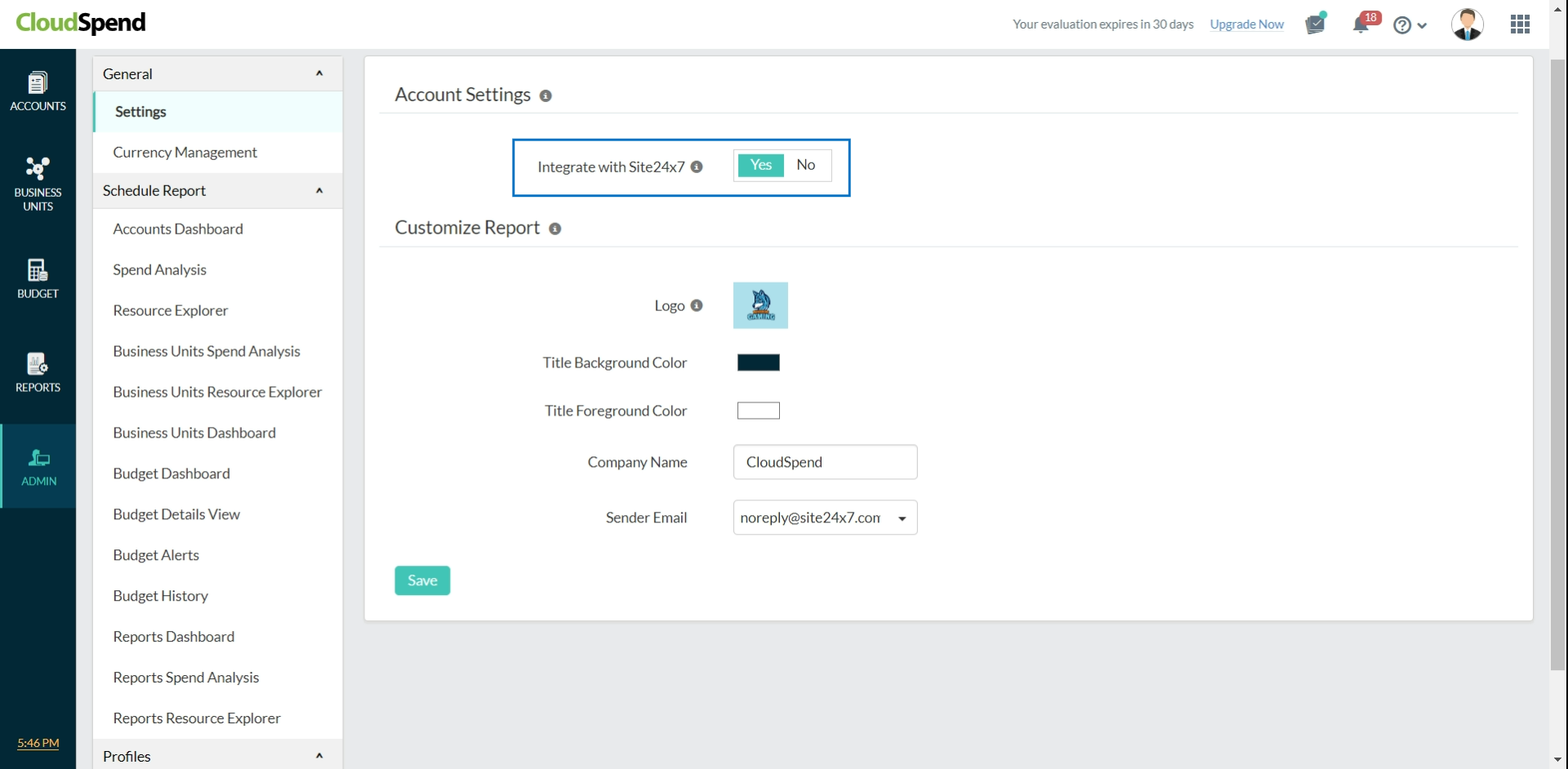 CloudSpend integration