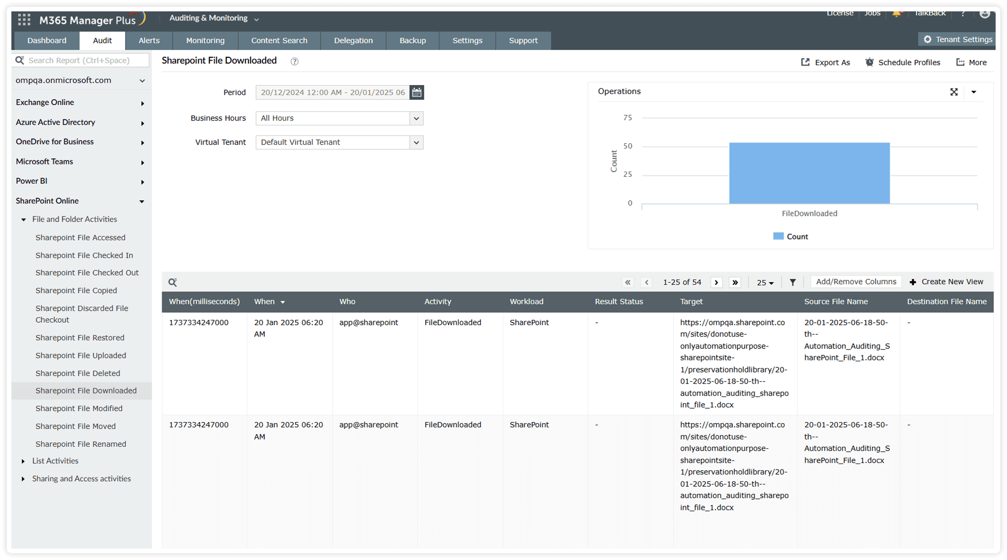 SharePoint and OneDrive auditing