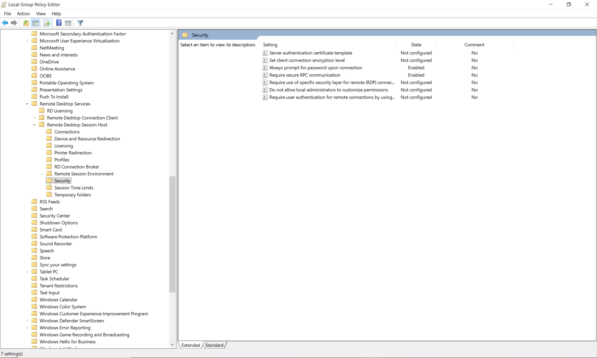 Troubleshooting RDP