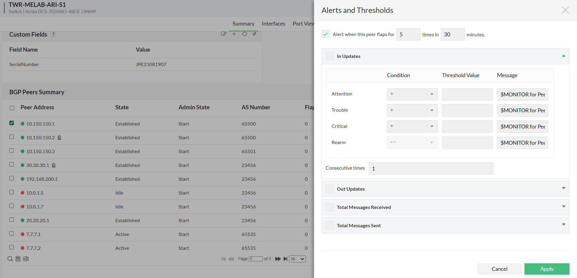 BGP Monitoring Overview