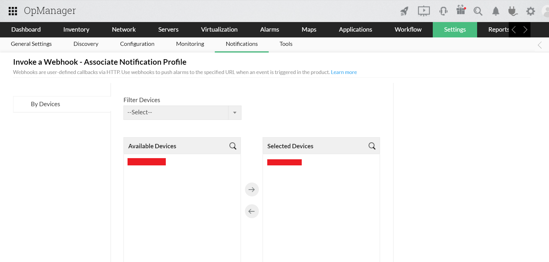 Integrating Cisco WebEx with OpManager