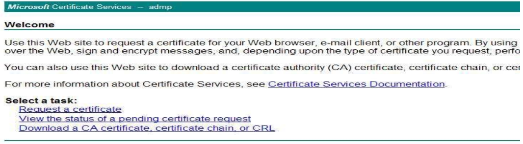 Microsoft request a certificate
