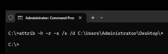 Using command prompt